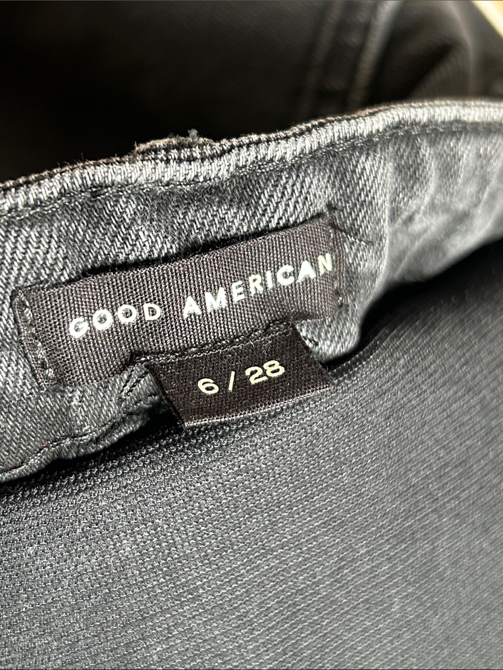 Good American Wide Leg Solution Jeans Black377 - Picture 12 of 15